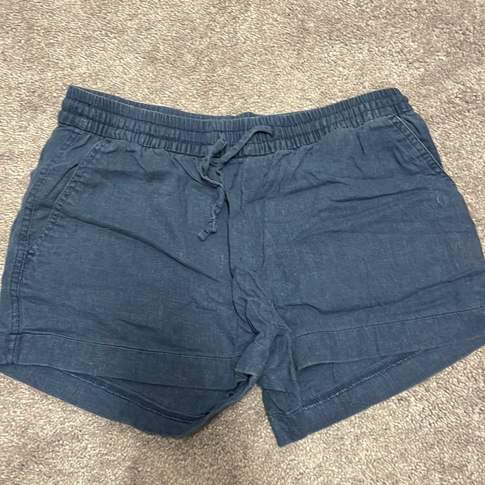 Old Navy dark blue linen shorts